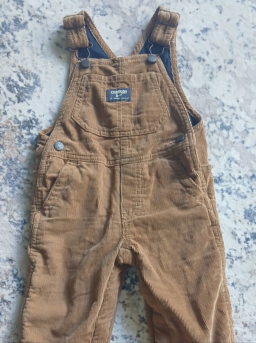OshKosh B'gosh Tan Corduroy Kids Overalls